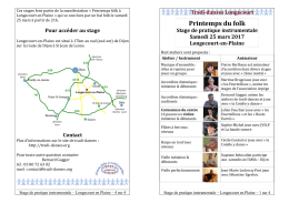 présentation de ce stage - Atelier tradidanses de Longecourt