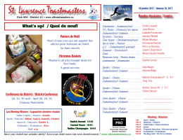 St. Lawrence Toastmasters Montréal