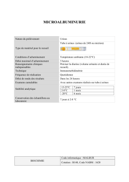 MICROALBUMINURIE