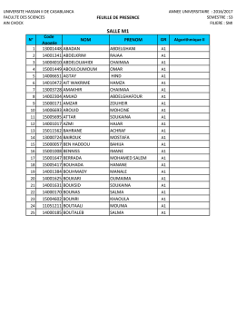 listes Exam_SMA 3 SMI 3_AUTOMNE_2016