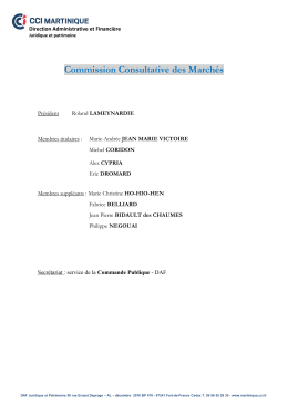 Commission Consultative des Marchés