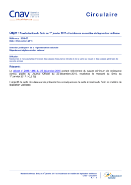 Circulaire Cnav 2016/55 du 30/12/2016