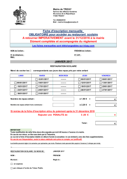 Inscription mensuelle