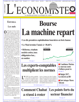 editorial o - L`Economiste