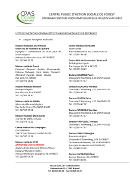 centre public d`action sociale de forest