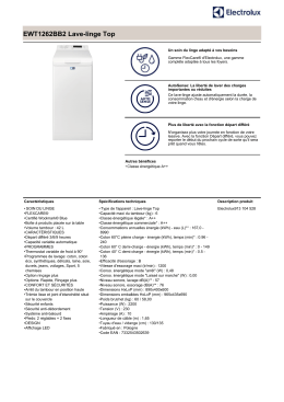 EWT1262BB2 Lave-linge Top