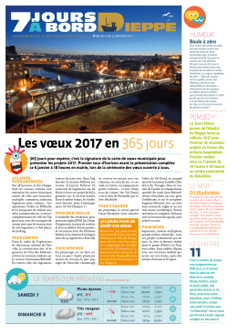 7 jours &agrave; Bord