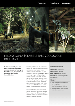 FEILO SYLVANIA &Eacute;CLAIRE LE PARC ZOOLOGIQUE PAIRI DAIZA