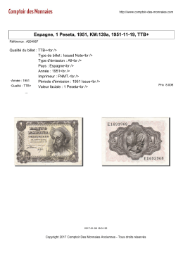 Espagne, 1 Peseta, 1951, KM:139a, 1951-11