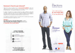 nscription élections par Internet - Saint-Denis-en-Val