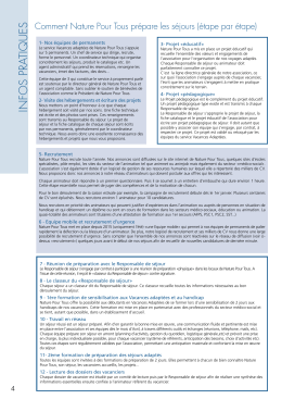 infos pratiques - Nature Pour Tous