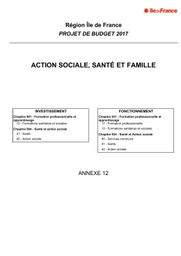 action sociale, santé et famille - Elu