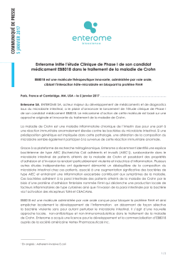 communiqu&eacute; de presse 5 janvier 2017