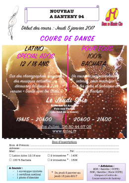 COURS DE DANSE LATINO POUR TOUS SPECIAL ADOS 100