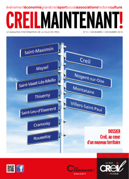 Magazine Creil Maintenant n° 41 novembre