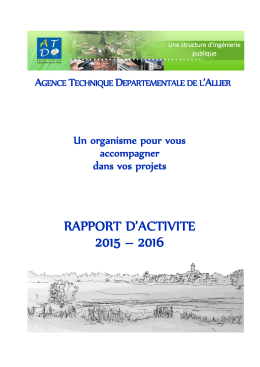 Voir le rapport d`activité 2015-2016