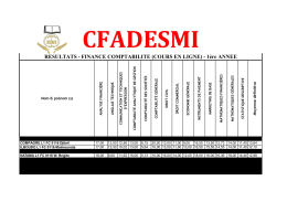 FINANCE COMPTABILITE (COURS EN LIGNE) - 1&egrave;re