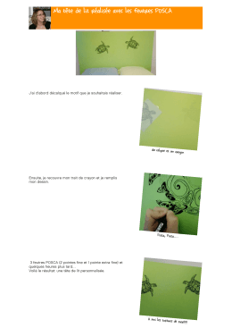 Ma t&ecirc;te de lit r&eacute;alis&eacute;e avec les feutres POSCA