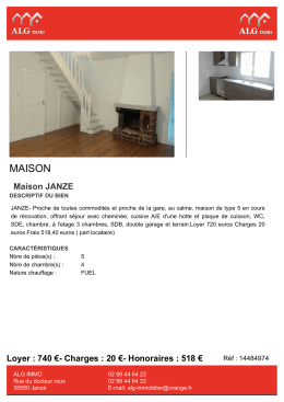 maison - ALG IMMO