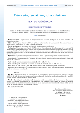 N° 304 du 31 décembre 2016 - Les services de l`État dans le Loiret