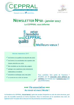 Newsletter de janvier