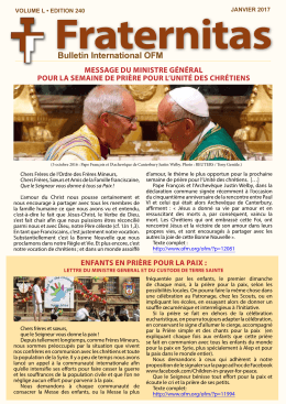 Bulletin International OFM