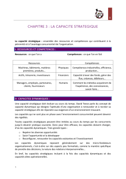 Capacité stratégique