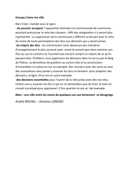 André MICHEL – Antoine LORENZI