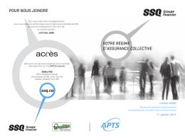 Brochure - R&eacute;gime d`assurance collective &agrave; l`intention des