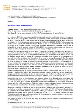 Nouveau droit de l`entretien