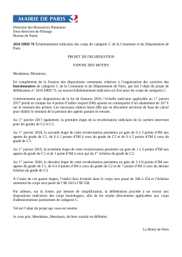 2016 DRH 76 Echelonnement indiciaire des corps de