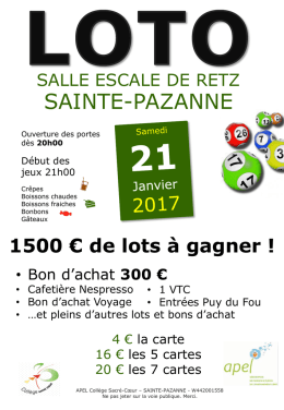 Présentation PowerPoint - Loto