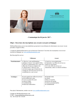 Ouverture des inscriptions aux avocats exer&ccedil;ant en Belgique