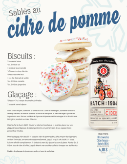 Biscuits : Glaçage : Sablés au