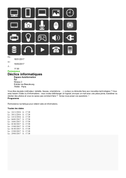 D&eacute;clics informatiques