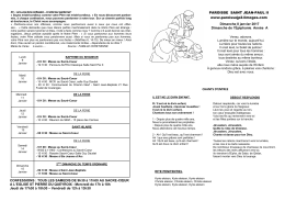 pour telecharger la feuille de chants cliquer ici - paroisse st jean
