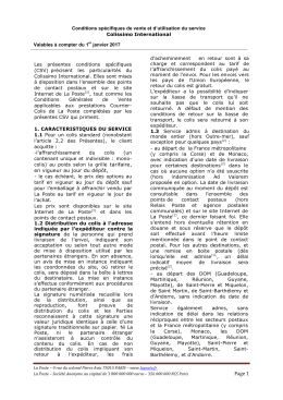 Page 1 - Colissimo