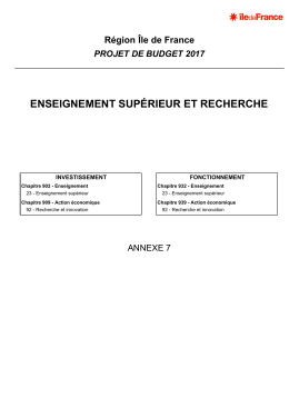 enseignement supérieur et recherche - Elu