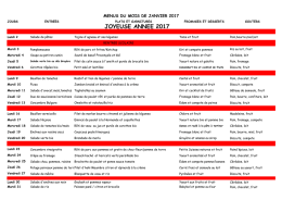 Menus du mois - Mairie d`Orsay