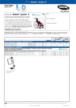 Tarif A3 Junior S 010117