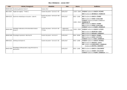 Bloc 2 Médecine - Janvier 2017