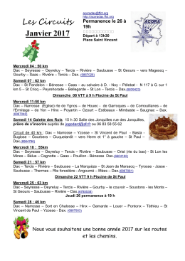 Les Circuits Janvier 2017 - acora