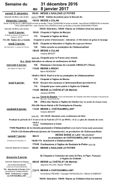 Acc&eacute;der aux horaires
