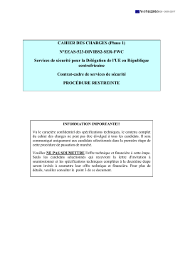 2. Cahier des charges