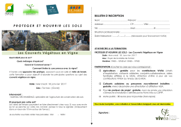 bulletin d`inscription et descriptif