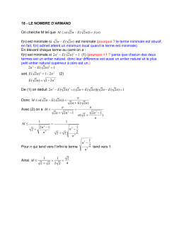 Une explication du n° 18