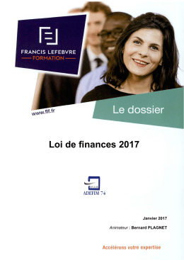 Loi de finances 2017