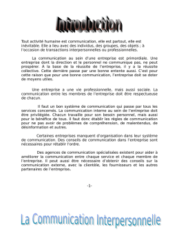 Tout activité humaine est communication, elle est