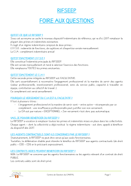 Foire aux questions - Centre de Gestion du CANTAL