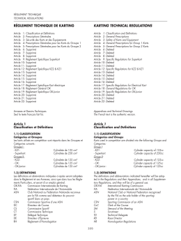 2016 Technical Regulations - CIK-FIA